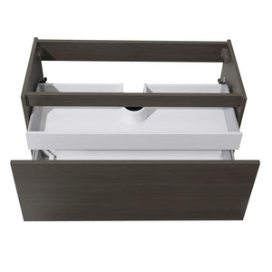 Fresca FCB8010TK Fresca Mezzo 39" Teak Modern Bathroom Cabinet