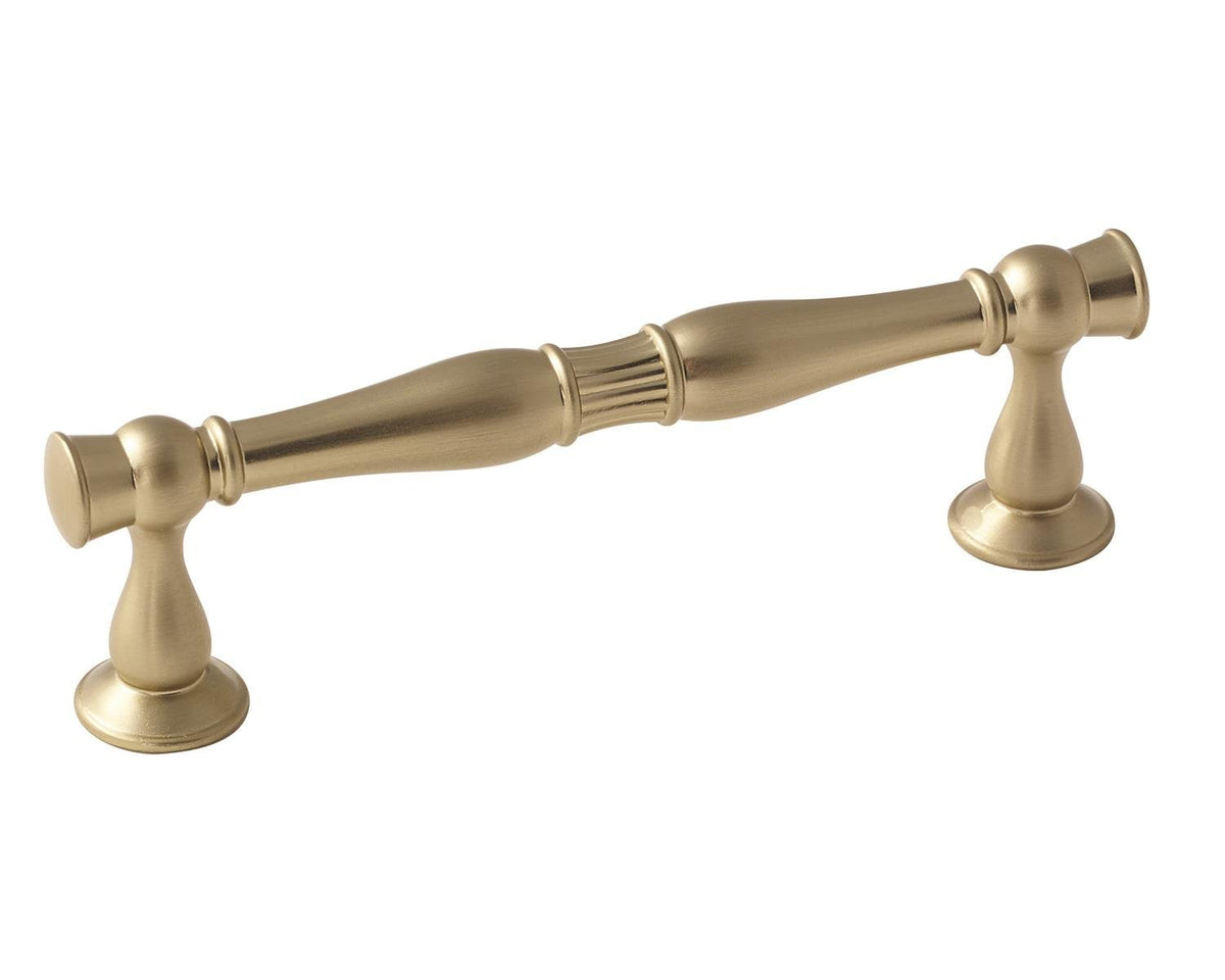 Amerock Cabinet Pull Golden Champagne 3-3/4 inch (96 mm) Center to Center Crawford 1 Pack Drawer Pull Drawer Handle Cabinet Hardware