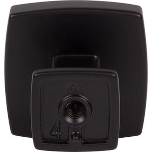 Jeffrey Alexander 141MB 1-1/4" Overall Length Matte Black Square Renzo Cabinet Knob