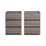 Fresca FCB93-2424RW-D Fresca Lazzaro 48" Rosewood Free Standing Double Sink Modern Bathroom Cabinet