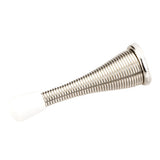 Hardware Resources DS04-NI-R 3" Spring Door Stop with Rubber Tip - Nickel