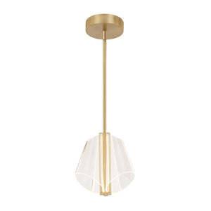 Kuzco PD62511-BG/LG MULBERRY 11" PD BRUSHED GOLD LIGHT GUIDE  44W LED 90 3000K DC LED