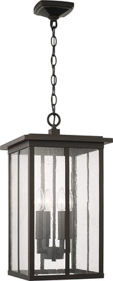 Capital Lighting 943844OZ Barrett 4 Light Outdoor Hanging Lantern Oiled Bronze