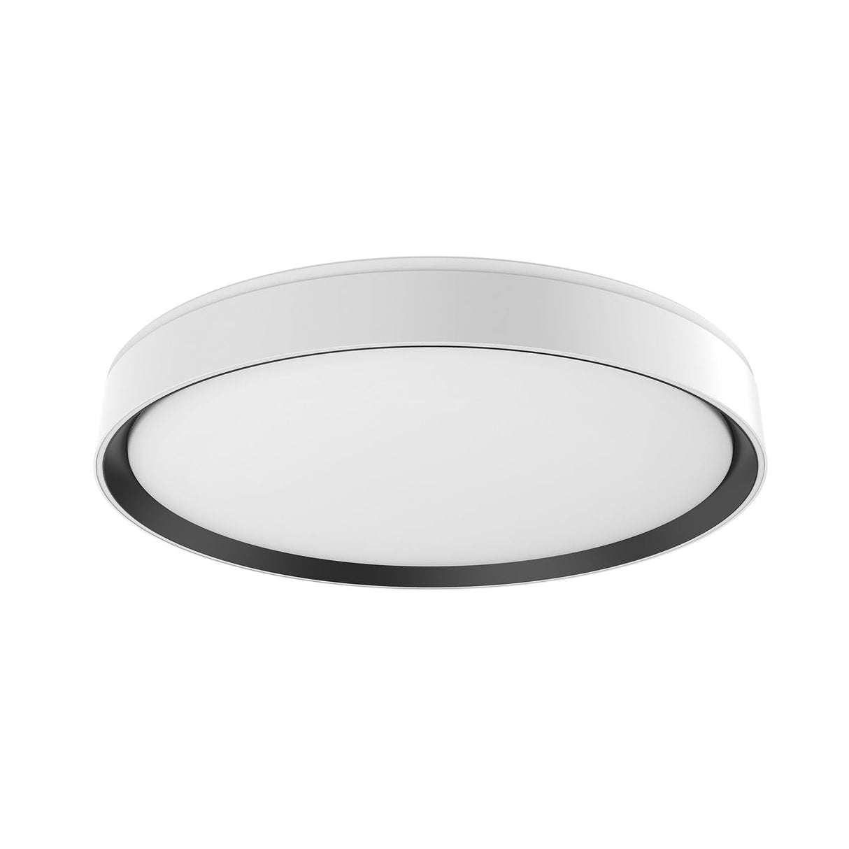 Kuzco FM43920-WH/BK ESSEX 20" FLUSH MOUNT WHITE OUTER BLACK INNER 42W 120VAC LED 3000K 90CRI