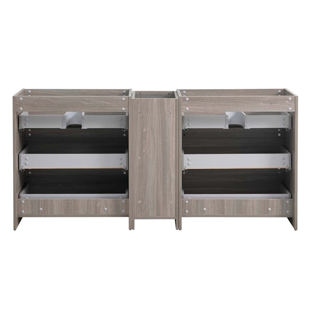 Fresca FCB93-301230RW-D Fresca Lazzaro 72" Rosewood Free Standing Double Sink Modern Bathroom Cabinet