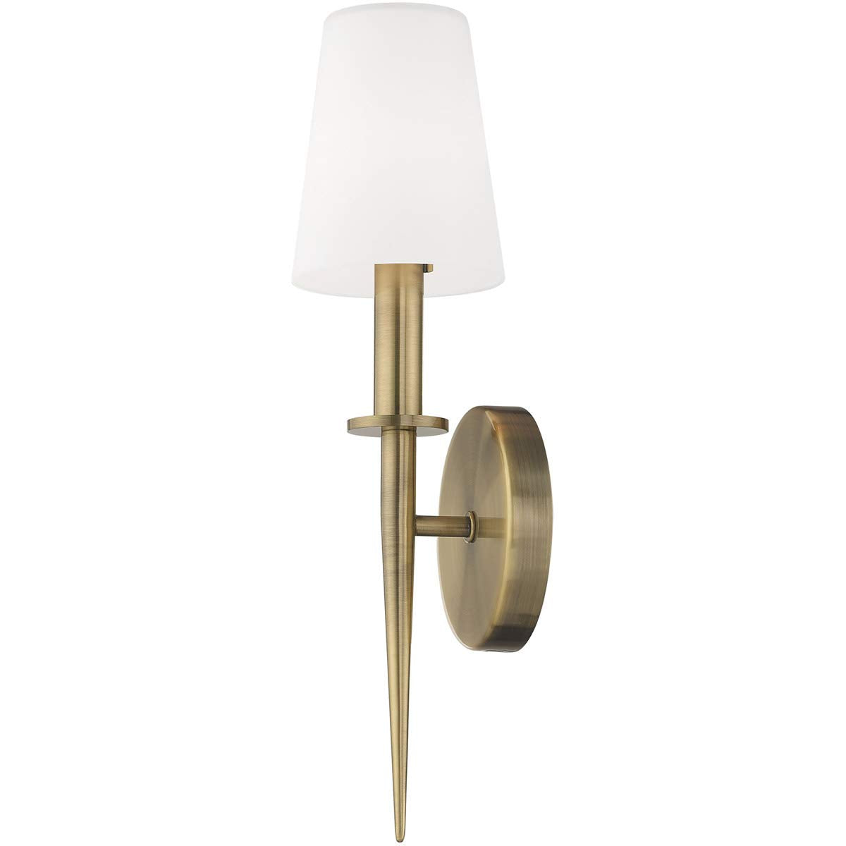 Livex Lighting 41692-01 Witten Antique Brass 1 Light Ada Wall Sconce