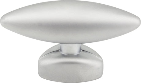 Elements 413322 1-9/16" Overall Length Matte Black Oval Verona Cabinet Knob
