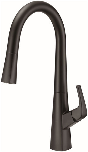 Gerber D454419BS Satin Black Vaughn Single Handle Pull-down Kitchen Faucet