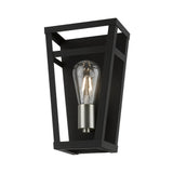Schofield 1 Light Sconce in Black with Brushed Nickel (49567-04)