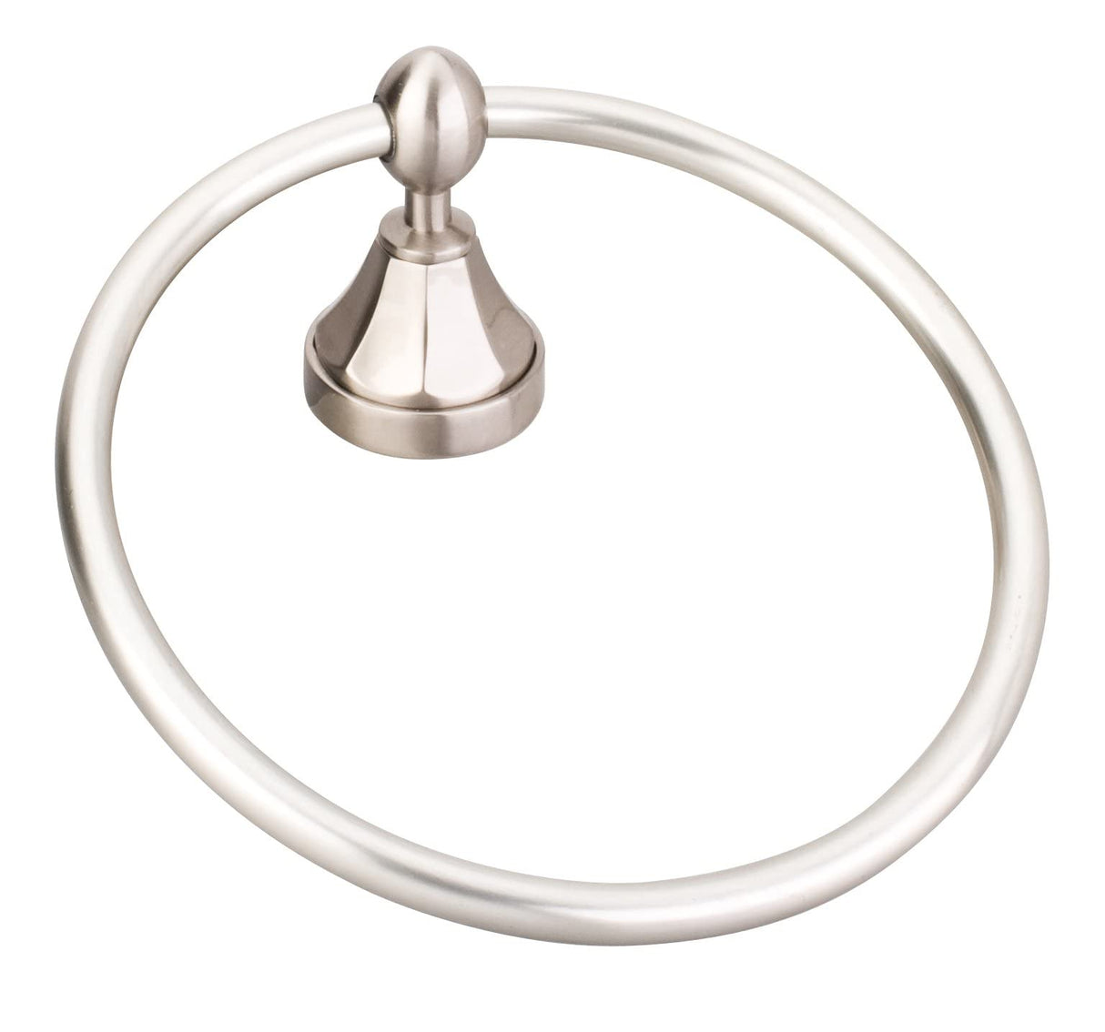 Elements BHE3-06SN-R Newbury Satin Nickel Towel Ring - Retail Packaged
