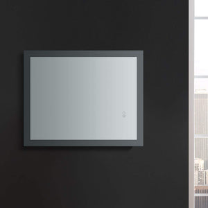 Fresca FMR012430 Fresca Angelo 24" Wide x 30" Tall Bathroom Mirror w/ Halo Style LED Lighting and Defogger