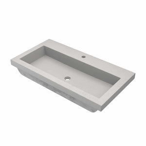 Native Trails NSL3619-A Native Stone Trough Bathroom Sink, 36