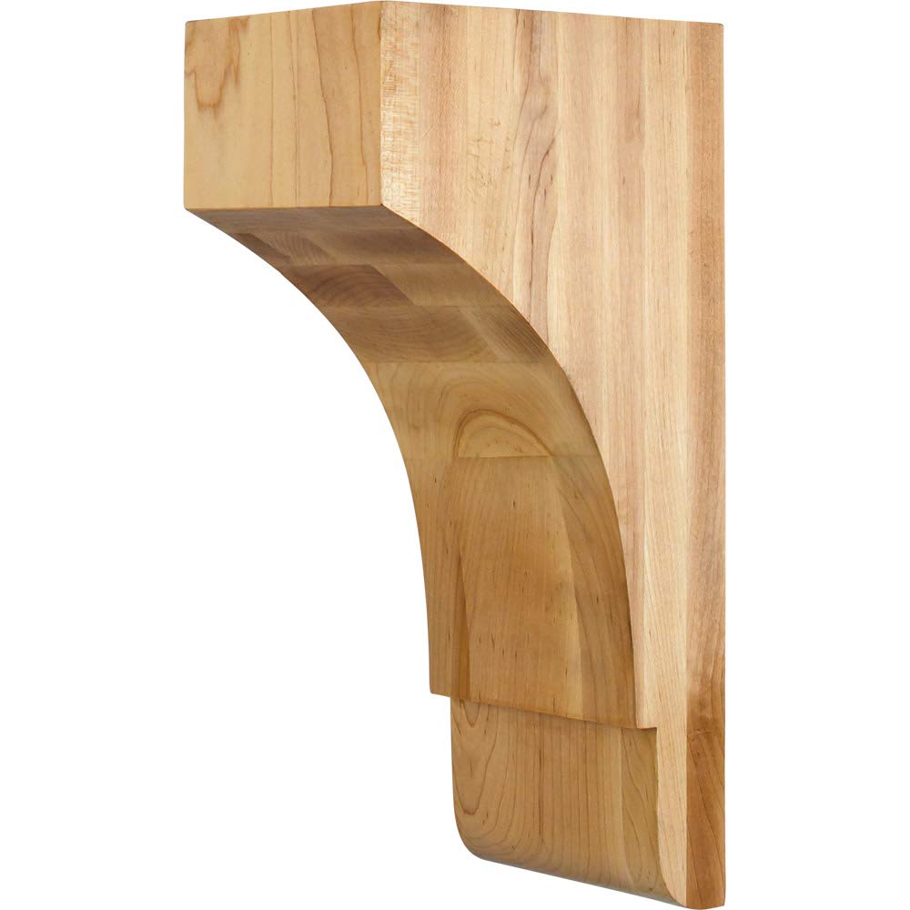 Hardware Resources COR32-2HMP 5" W x 7" D x 14" H Hard Maple Minimalist Corbel