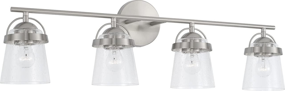 Capital Lighting 147041BN-534 Madison 4 Light Vanity Brushed Nickel