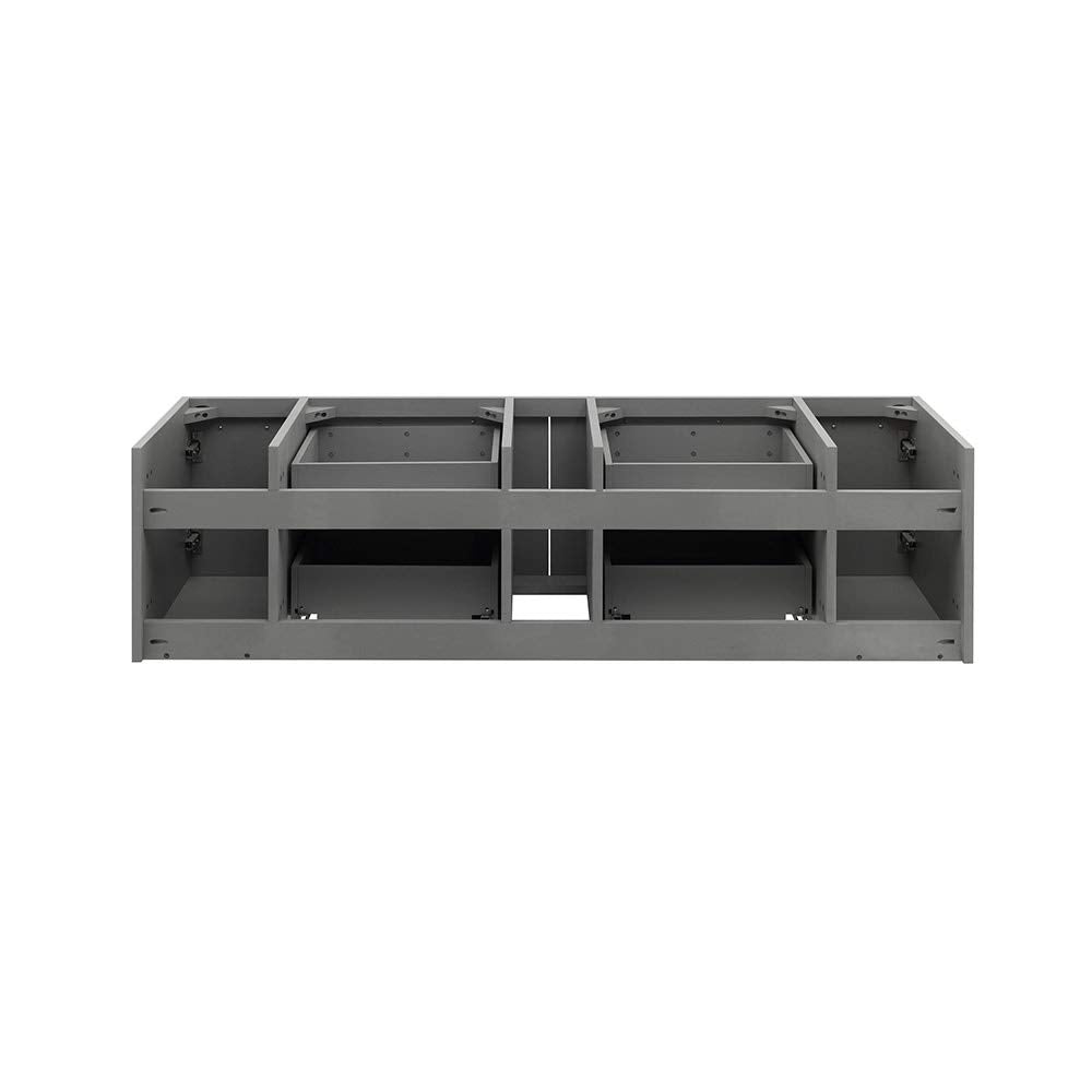 Fresca FCB6160GR-VSL Fresca Lucera 60" Gray Wall Hung Single Vessel Sink Modern Bathroom Cabinet