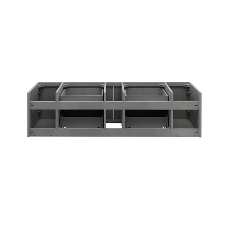 Fresca FCB6160GR-VSL Fresca Lucera 60" Gray Wall Hung Single Vessel Sink Modern Bathroom Cabinet