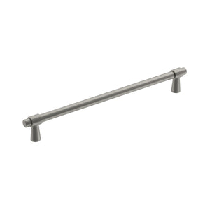 Amerock Cabinet Pull Satin Nickel 8-13/16 inch (224 mm) Center-to-Center Destine 1 Pack Drawer Pull Cabinet Handle Cabinet Hardware