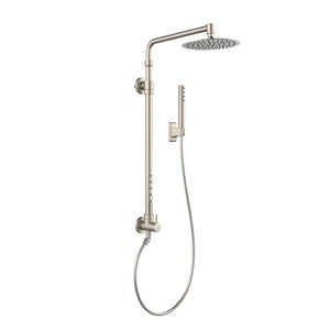 PULSE Showerspas 1059-BN-1.8GPM Atlantis System with 10" Rain Showerhead, 5 Body Sprays and Hand Shower, Brushed Nickel, 1.8 GPM