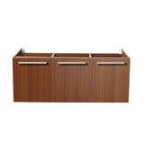 Fresca FCB8092TK Fresca Vista 48" Teak Wall Hung Modern Bathroom Cabinet