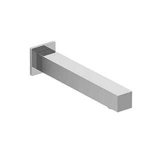 Riobel 885C Square Wall-Mount tub spout, Chrome