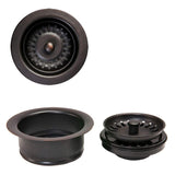 Premier Copper Products DC-1ORB Drain Combination Package for Double Bowl Kitchen Sinks, Oil Rubbed Bronze