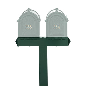 Whitehall 16066 - Dual Mailbox Extended Post - Green