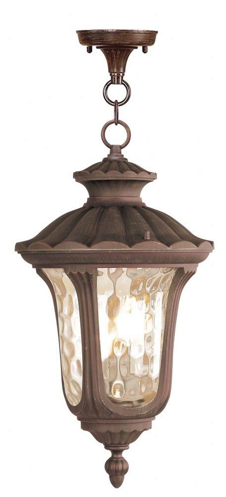 Livex Lighting 7658-58 Oxford 3 Light Outdoor Hanging Lantern, Imperial Bronze