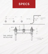 Pfister 3-Hole Fixed Roman Tub Rough-In Valve