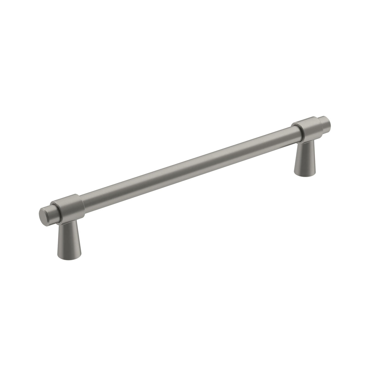 Amerock Cabinet Pull Satin Nickel 6-5/16 inch (160 mm) Center-to-Center Destine 1 Pack Drawer Pull Cabinet Handle Cabinet Hardware