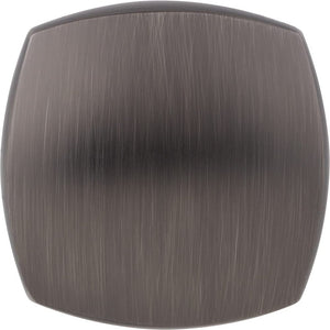 Jeffrey Alexander 278L-BNBDL 1-3/8" Overall Length Brushed Pewter Square Audrey Cabinet Knob