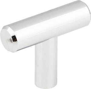 Elements 40PC 1-9/16" Overall Length Polished Chrome Naples Cabinet "T" Knob