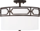 Capital Lighting 243431OB Merrick 3 Light Semi-Flush Old Bronze