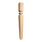 Hardware Resources P34MP 3-3/4" W x 3-3/4" D x 35-1/2" H Maple Diamond Tapered Post