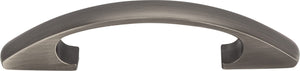 Elements 771-3BNBDL 3" Center-to-Center Brushed Pewter Arched Strickland Cabinet Pull