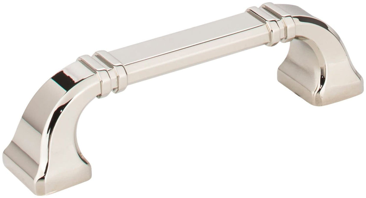 Jeffrey Alexander 165-96NI 96 mm Center-to-Center Polished Nickel Ella Cabinet Pull