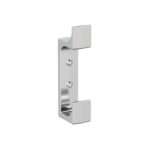 Amerock H3700926 Bray Double Prong Decorative Wall Hook Polished Chrome Hook for Coats, Hats, Backpacks, Bags Hooks for Bathroom, Bedroom, Closet, Entryway, Laundry Room, Office