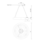 Kuzco PD80730 CUMULUS 30" PD White 120V TRIAC/ELV LED 3000K 90CRI 78W