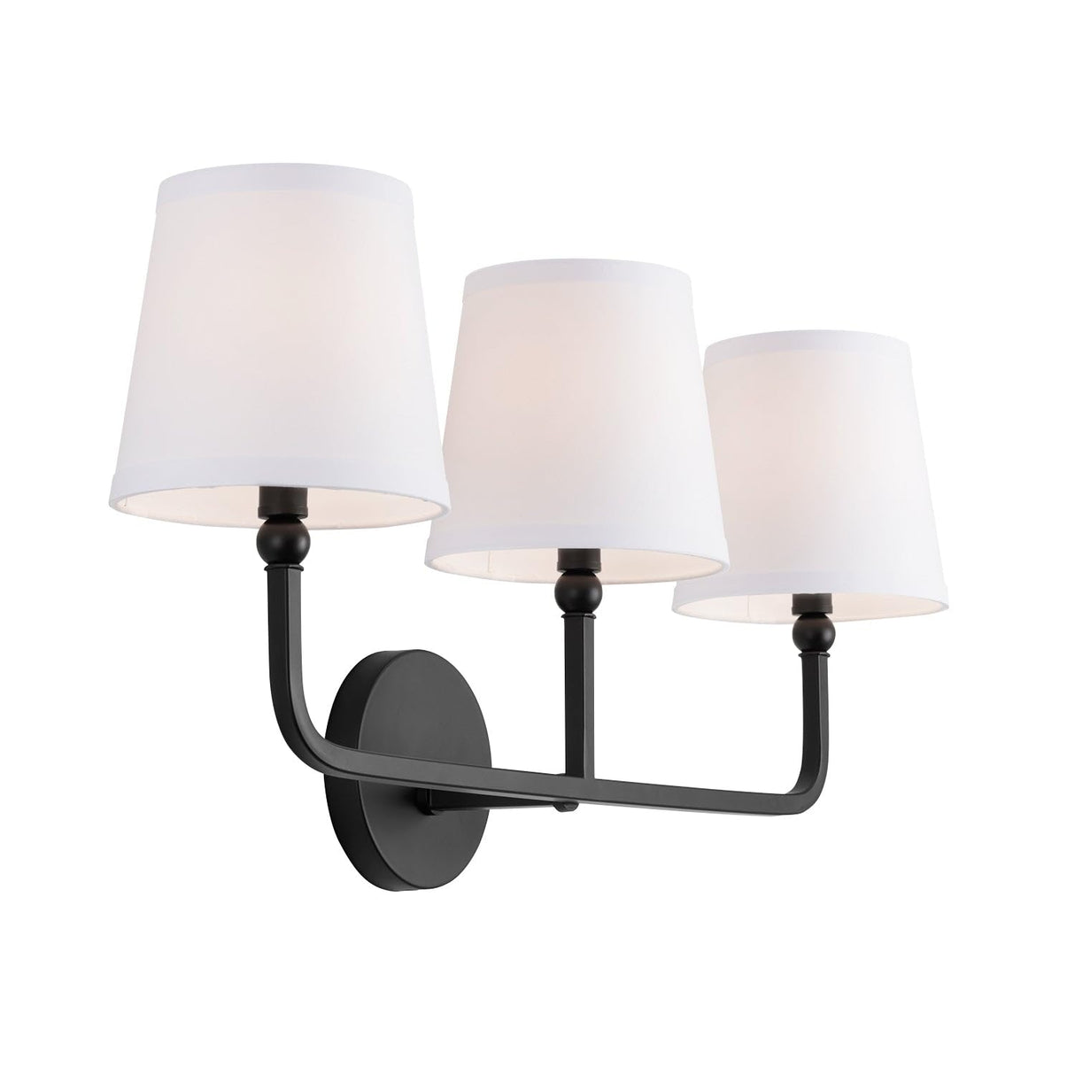 Capital Lighting 119331MB-674 Dawson 3 Light Vanity Matte Black