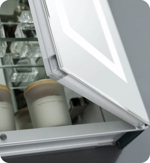 Fresca FMC022430-R Fresca Spazio 24" Wide x 30" Tall Bathroom Medicine Cabinet w/ LED Lighting & Defogger