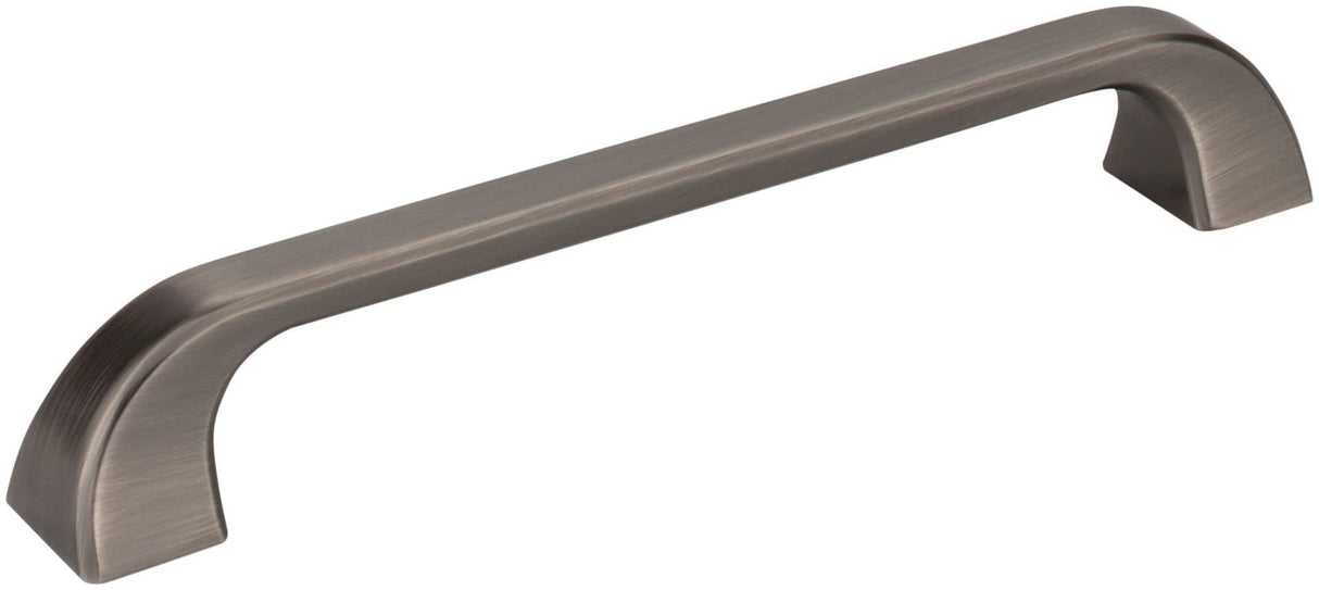 Jeffrey Alexander 972-160BNBDL 160 mm Center-to-Center Brushed Pewter Square Marlo Cabinet Pull