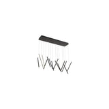 Kuzco LP14840-BK CHUTE 40" LP Black 120V TRIAC/ELV LED 3000K 90CRI 96W