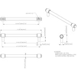 Jeffrey Alexander 775-160PC 160 mm Center-to-Center Polished Chrome Carmen Cabinet Bar Pull