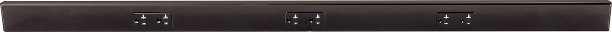 Task Lighting TR42-3BD-P-BK 42" TR Series Angle Power Strip, Black Finish, Black Receptacles