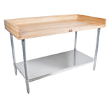 John Boos DSS03 Work Table w Base Shelf (72 in. x 24 - Stainless Steel)