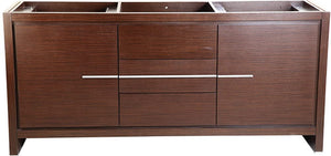 Fresca FCB8172WG Fresca Allier 72" Wenge Brown Modern Double Sink Bathroom Cabinet