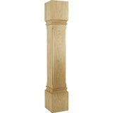 Hardware Resources P38-6-ALD 6" W x 6" D x 35-1/2" H Alder Fluted Edge Post