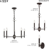 Livex Lighting 5 Lt Bronze Chandelier