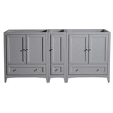 Fresca FCB20-301230AW Fresca Oxford 71" Antique White Traditional Double Sink Bathroom Cabinets