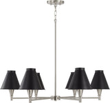 Capital Lighting 441561BT-699 Benson 6 Light Chandelier Black Tie