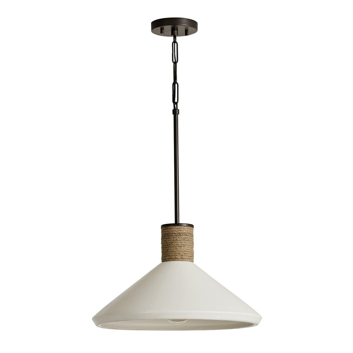 Capital Lighting 340613PW Destin 1 Light Pendant Dark Pewter